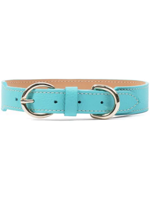 Sporty & Rich collier pour chien en cuir à double boucles