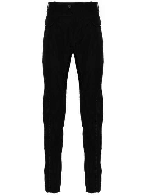 Masnada contrast-stitching tapered trousers 