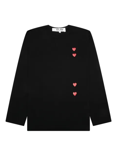 Comme Des Garçons Play t-shirt en coton à imprimé coeur