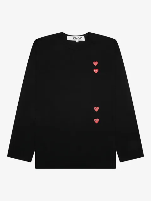 Comme Des Garçons Play heart detail long sleeve sweater