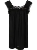 DÔEN Almadia lace-trim dress - Black