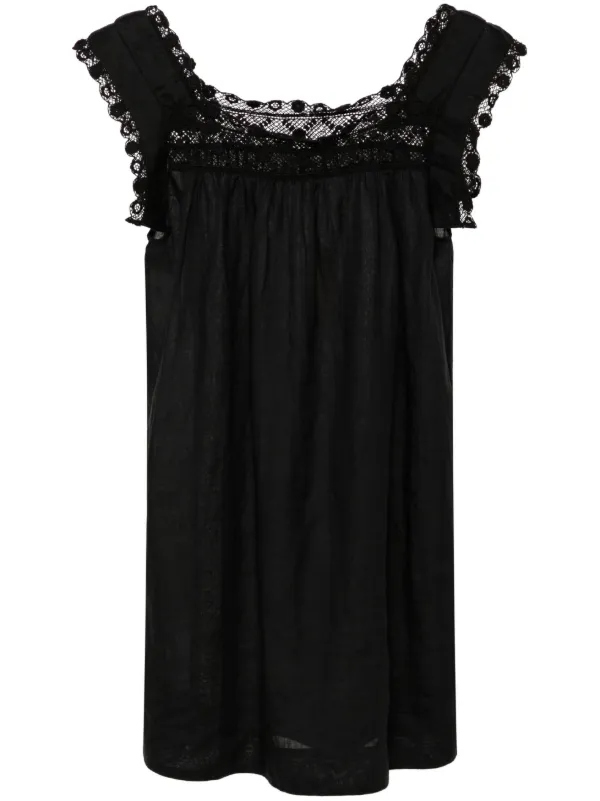 halter cocktail dress Amelita Suiting Halter Mini Dress / Black | MESHKI main image 1