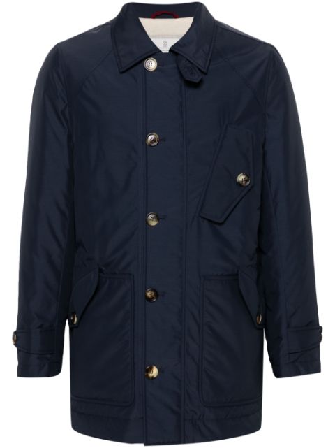 Brunello Cucinelli single-breasted padded jacket Men