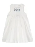 ETRO KIDS floral-embroidery dress - White