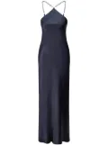 STAUD Cadence satin maxi dress - Blue