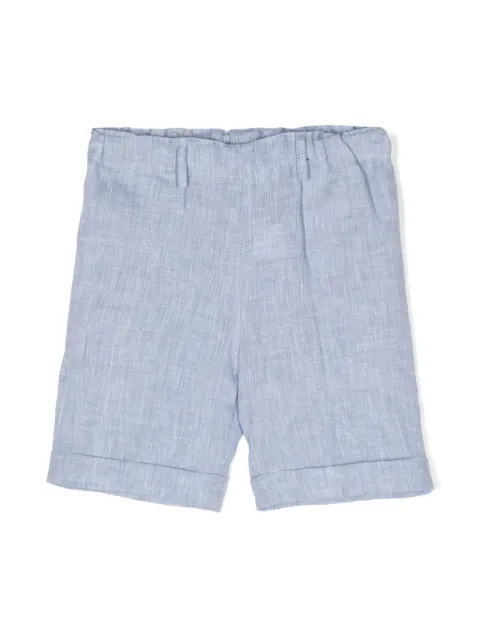 Siola elasticated-waist linen shorts