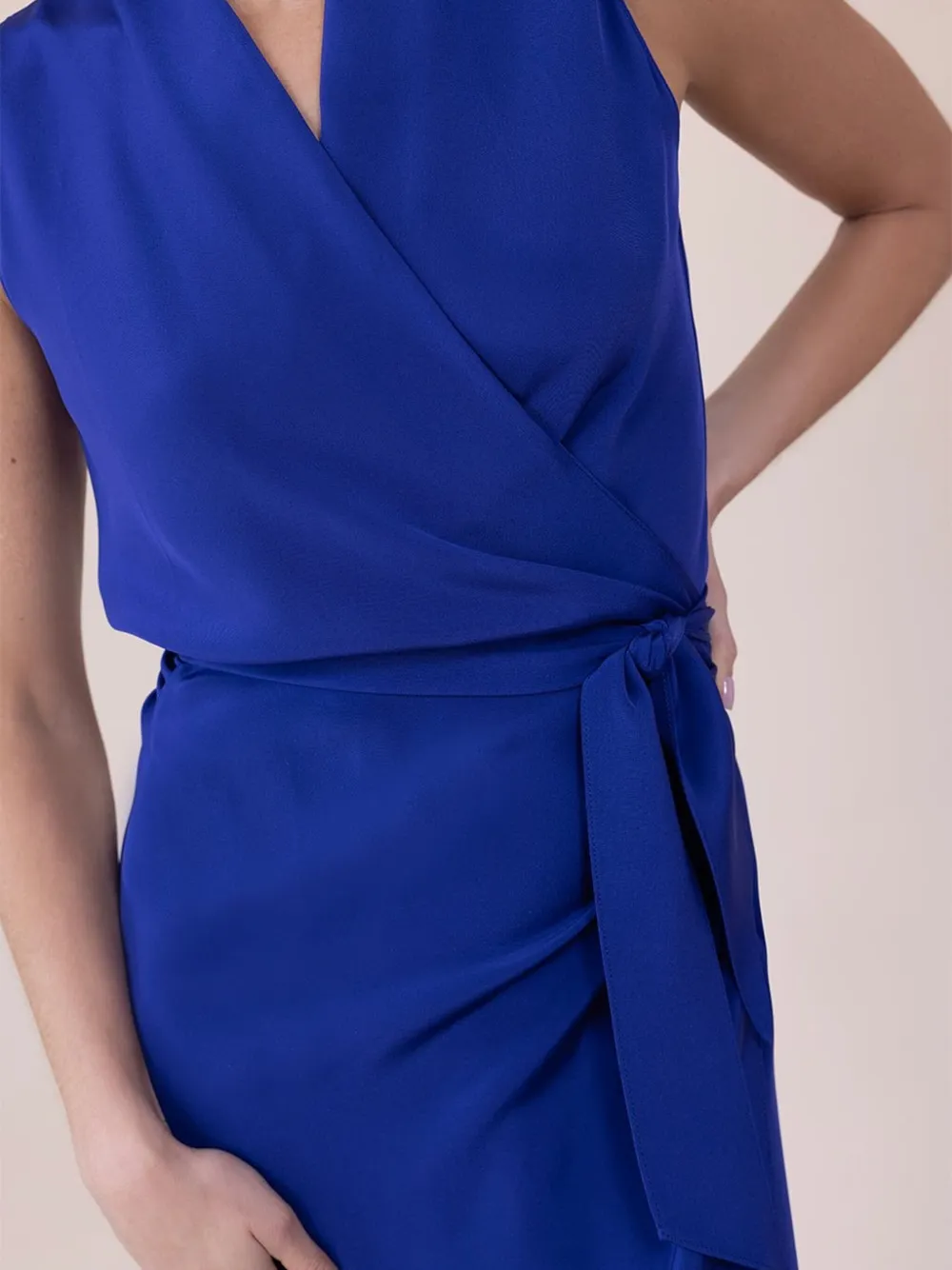 Peter Cohen Vickie Silk Maxi Dress In Blue