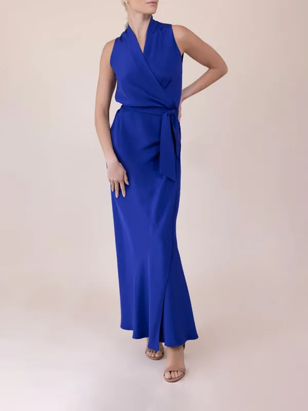 peter cohen silk dress PETER COHEN: Sleeve Sign Wrap Dress