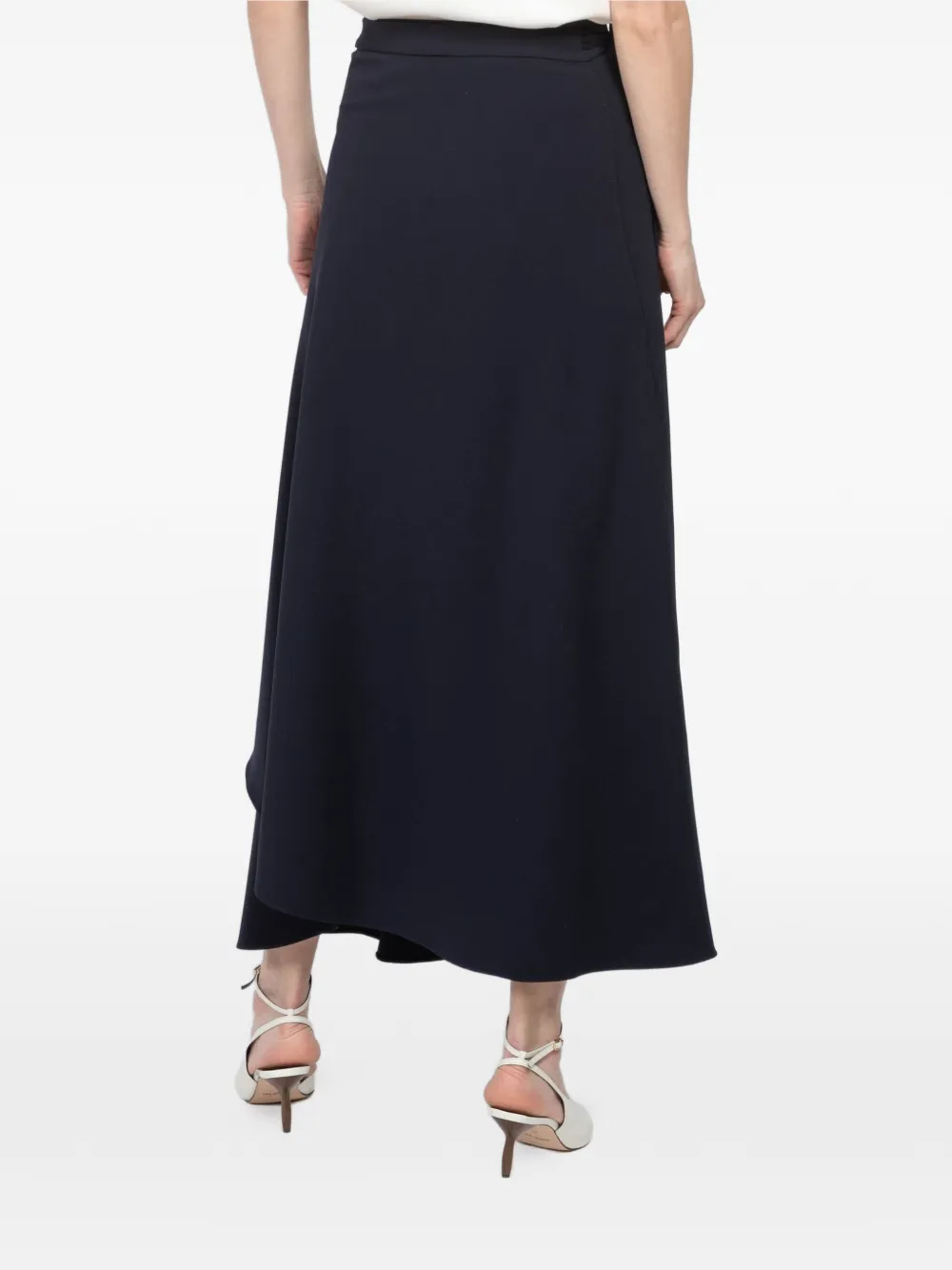Wrap-Style Maxi Skirt