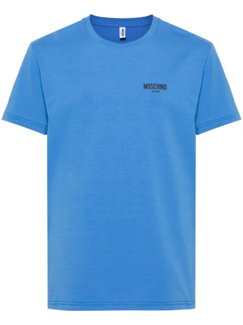 Moschino playera con logo estampado