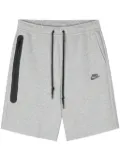 Nike Tech logo-print shorts - 063 DARK GREY HEATHER/BLACK