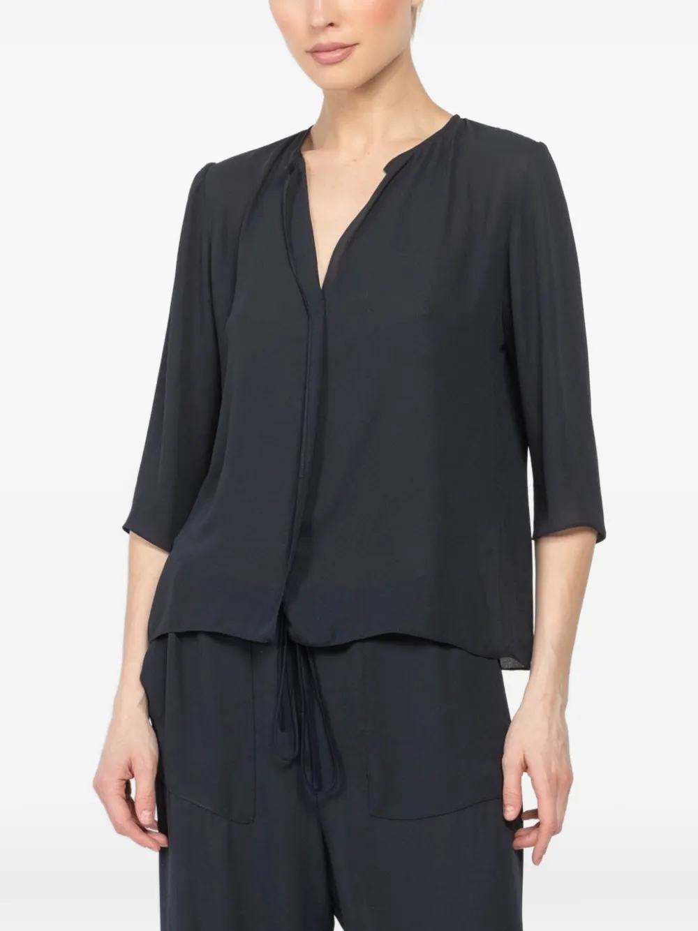 Peter Cohen V-neck blouse - Blu