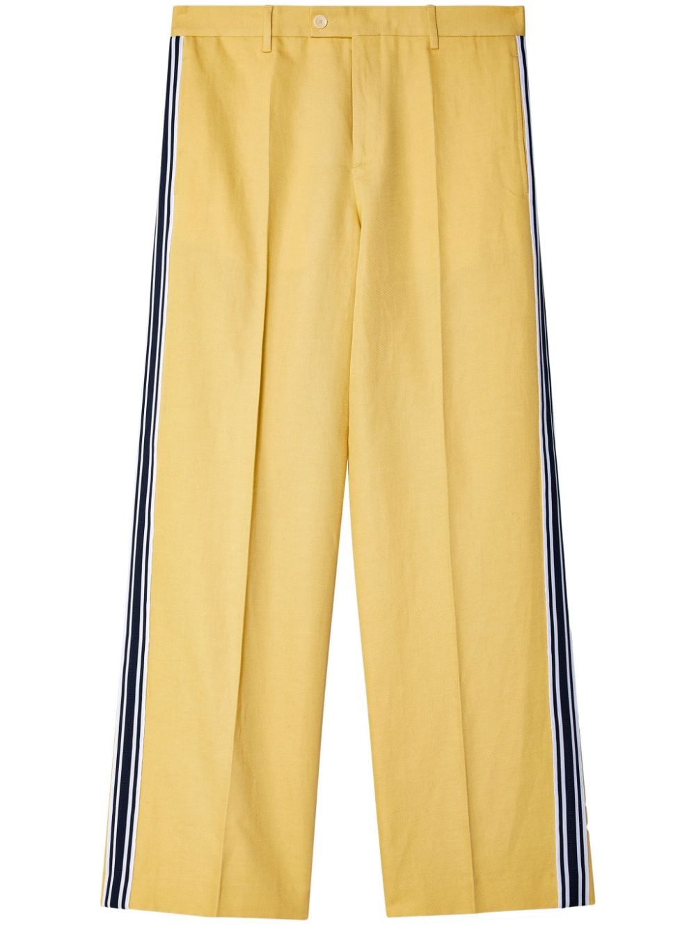 Wales Bonner Constant Straight-leg Trousers In Yellow