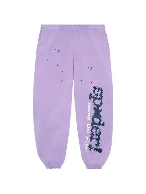 SP5DER pants elásticos con logo estampado