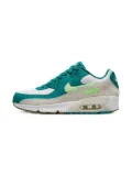 Nike Kids Air Max 90 LTR ""Bright Spruce/Barely Volt"" - White