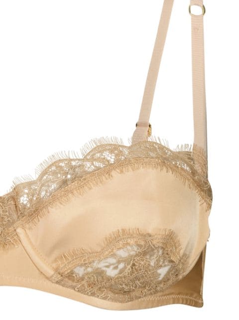 Lace Inset balconette bra