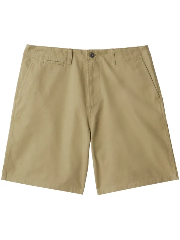 Burberry Cotton-twill Bermuda Shorts in Neutrals