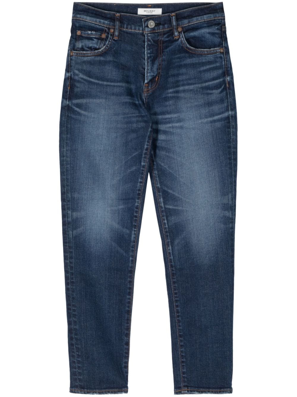 Moussy Vintage Providence Skinny Jeans In Blue