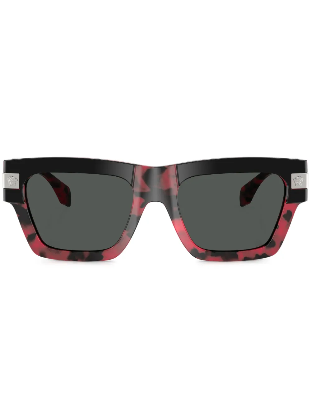 Versace Eyewear Zonnebril met vierkant montuur Zwart