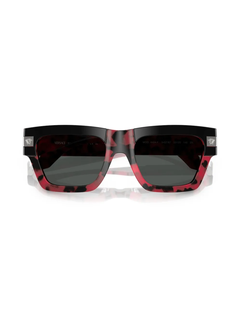 Versace Eyewear Zonnebril met vierkant montuur Zwart