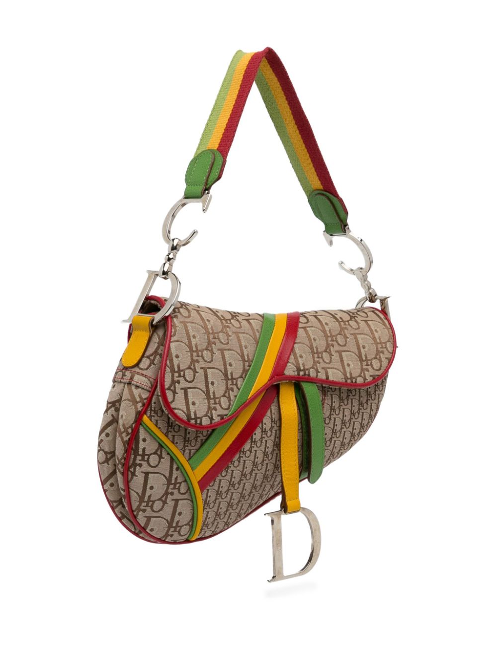 Christian Dior 2004 Dior issimo Rasta Saddle Shoulder Bag Women