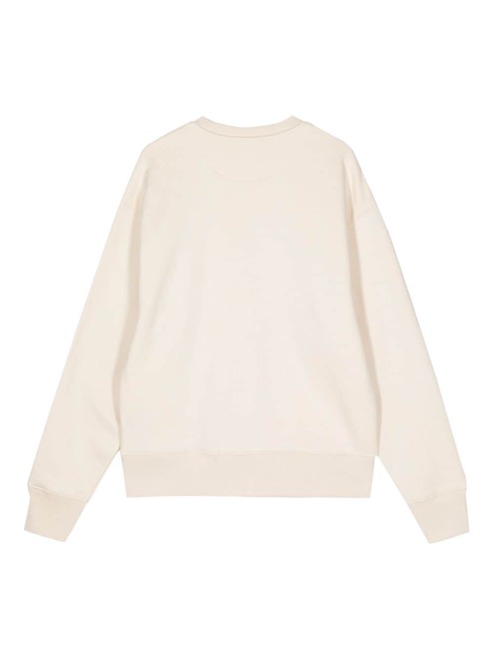 Shop Egonlab Graphic-print Cotton Sweatshirt In Neutrals