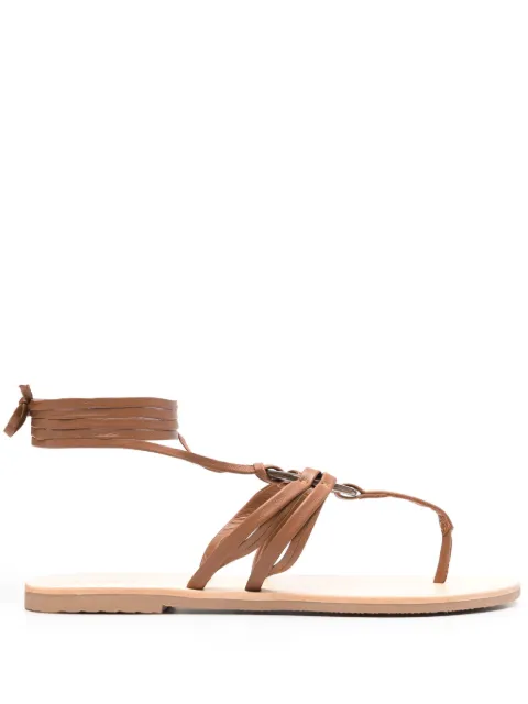 Manebi x Alex Rivière leather sandals 