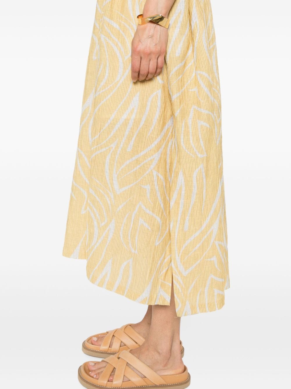 Shop Closed Floral V-neck Maxi Dress In Yellow