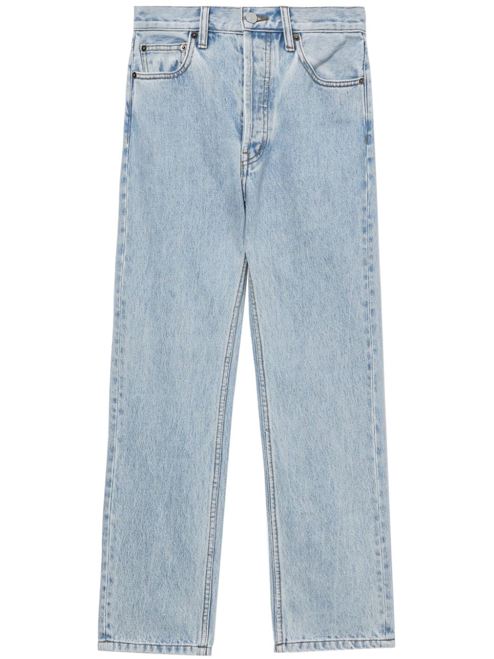 Still Here Panelled Straight-leg Jeans In Blue