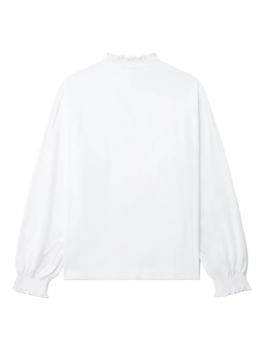 Ruffled Cotton Sweatshirt