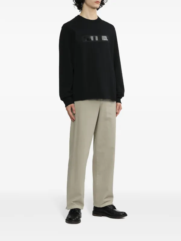 A.P.C. Ernestine Cotton Sweatshirt | Black | FARFETCH NZ
