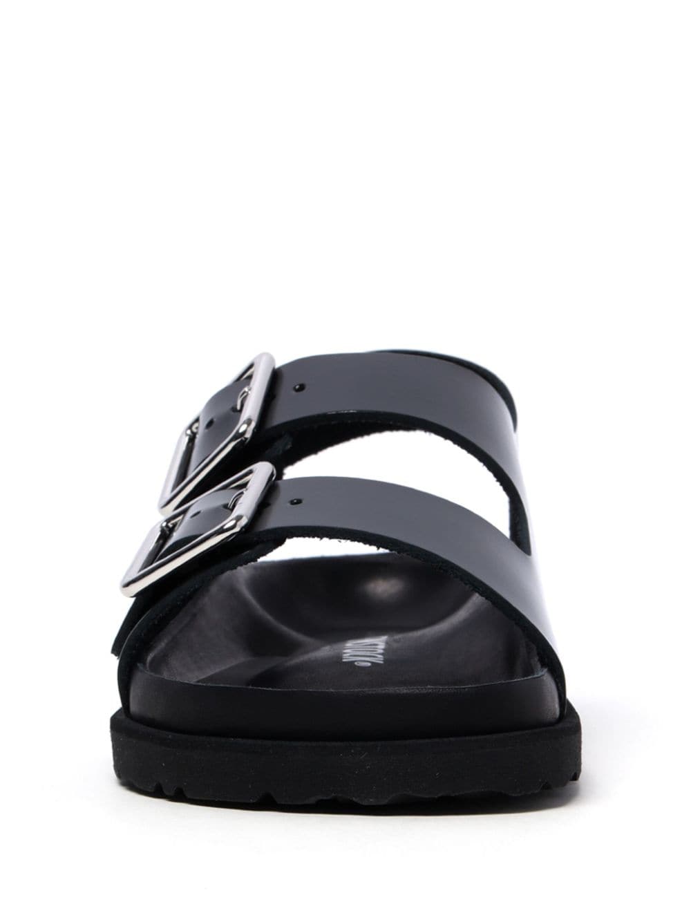 Shop Birkenstock 1774 Milano Leather Sandals In Black