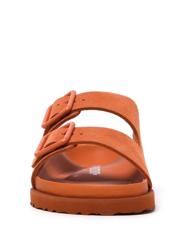 Orange suede birkenstocks online