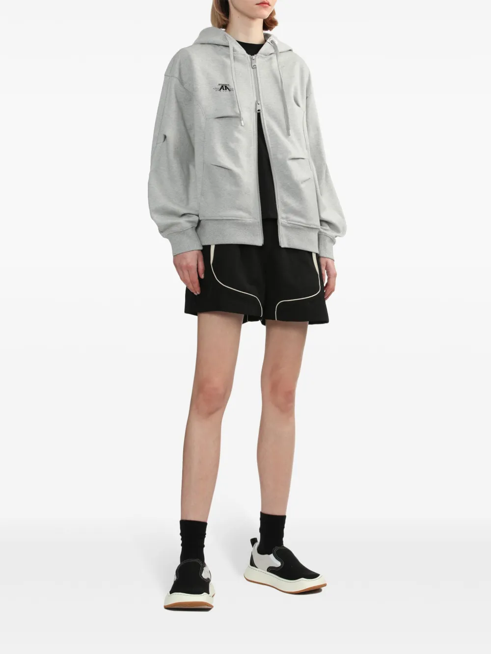 Ader Error 拉链褶饰细节连帽衫 | 连帽衫 | Image 2