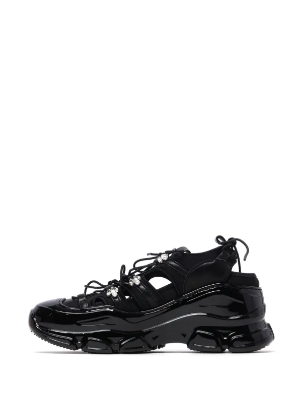 Simone Rocha Tracker カットアウト スニーカー | ブラック | FARFETCH JP