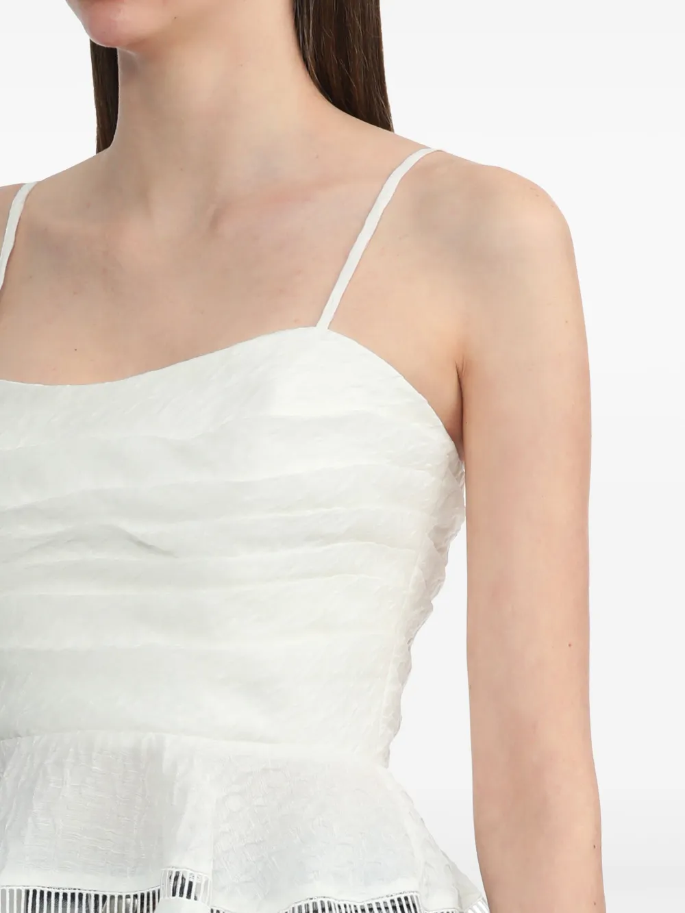 Aje Top met jacquard Wit