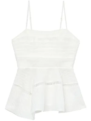 Cecilie Bahnsen Selena トップ | ホワイト | FARFETCH JP