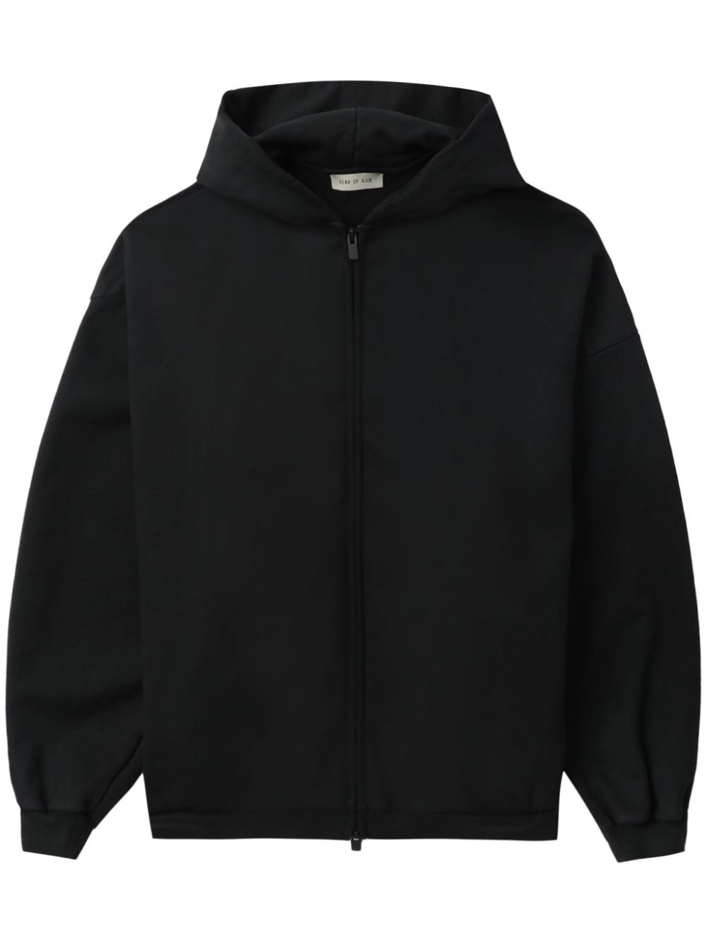 full-zip cotton hoodie
