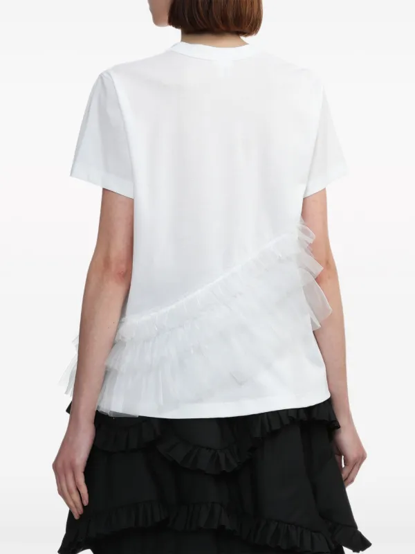 ノワールケイニノミヤ　フリルTシャツ noir kei ninomiya ノワールケイニノミヤ レディース Tシャツ