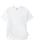 Noir Kei Ninomiya ruffled cotton T-shirt - White