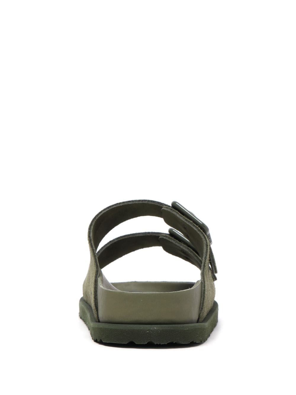 Shop Birkenstock Arizona Avantgarde Suede Slides In Green