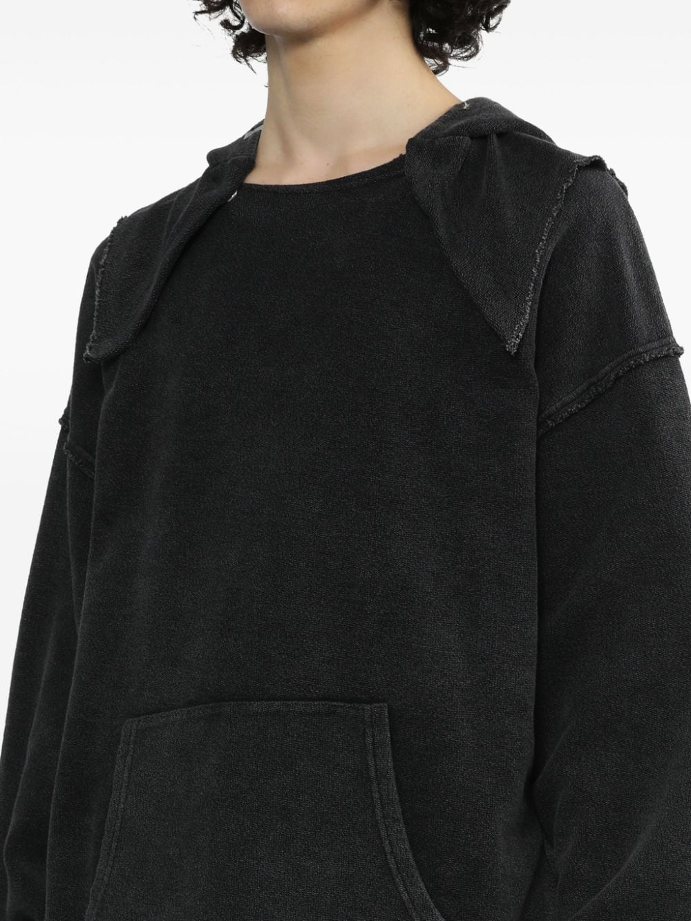 Shop Alyx Hooded Cotton Sweatshirt In Black