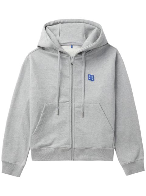 Ader Error logo-appliqué cotton hoodie