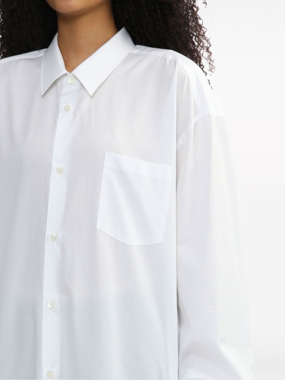 Comme Des Garcons Comme Des Garcons button-up cotton shirtdress Women