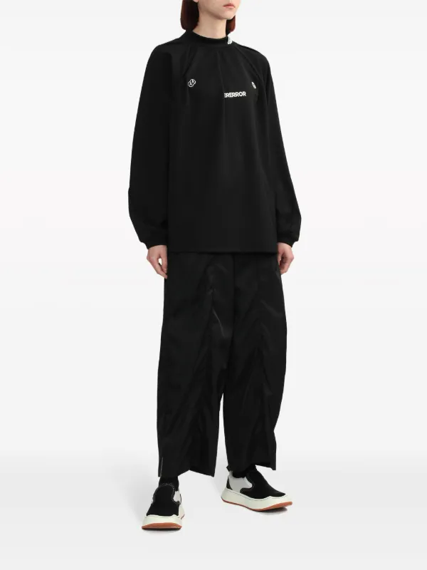 Ader Error Siz Piqué Sweatshirt | Black | FARFETCH AO