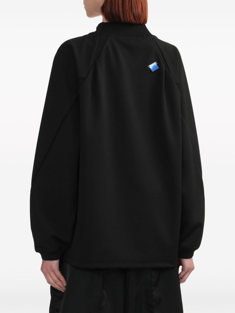 Shop Ader Error Siz Piqué Sweatshirt In Black