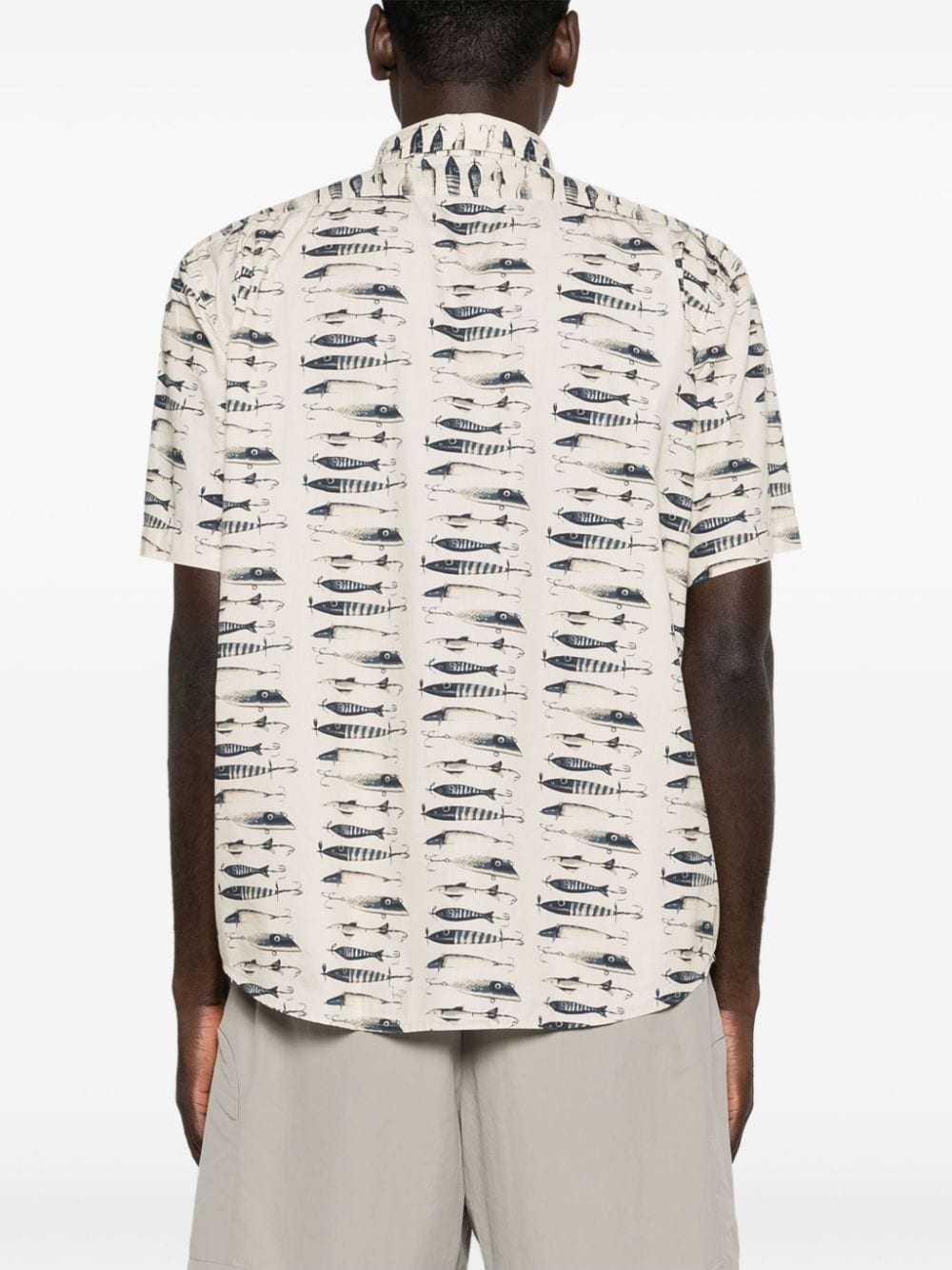 Shop Filson Fish-print Cotton Shirt In 中性色