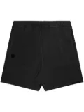 AAPE BY *A BATHING APE® logo-embroidered cotton shorts - Black