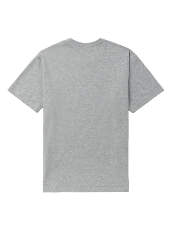 Tシャツ・カットソー Comme Des Garcons Play Grey Cotton T-Shirt Comme Des Garçons Shirt logo-print Cotton T-shirt | Grey