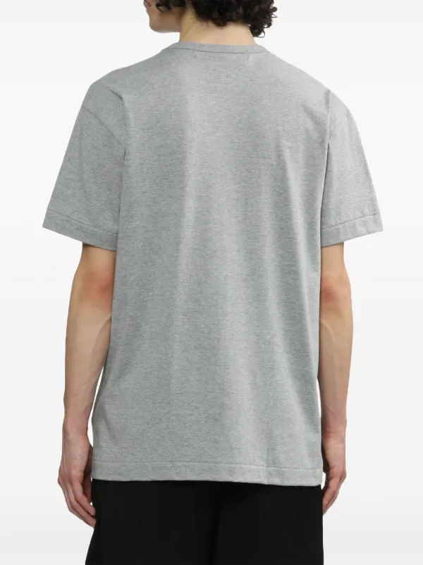 Comme Des Garçons Play Triple Hearts Cotton T-shirt | Grey